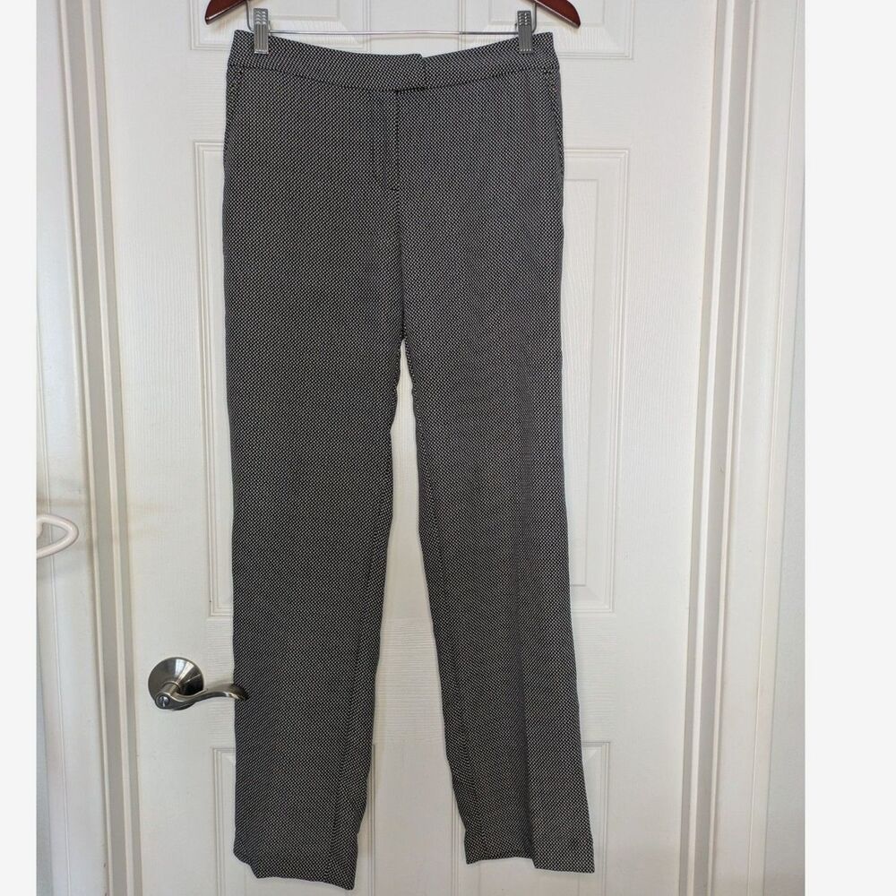 Black & White Straight-Leg Trousers -Jones New York